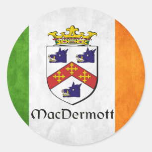 MacDermott Irish Classic Round Sticker