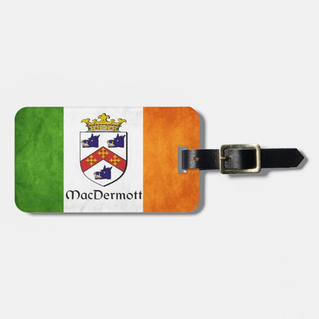MacDermott Irish Luggage Tag (Front Horizontal)