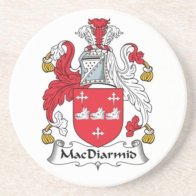 MacDiarmid Family Crest Coaster (Front)