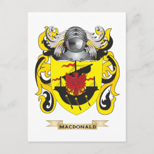 MacDonald Coat of Arms (Family Crest) Postcard