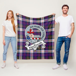 MacDonald Dress Modern Macdonalds Of Sleat Clan Ba Fleece Blanket