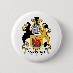 MacDonald Family Crest 6 Cm Round Badge