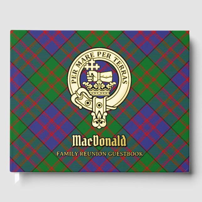 MacDonald Family Reunion Guest Book (Front)