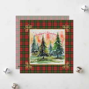MacDonald Kingsburgh Scottish Tartan Christmas Holiday Card