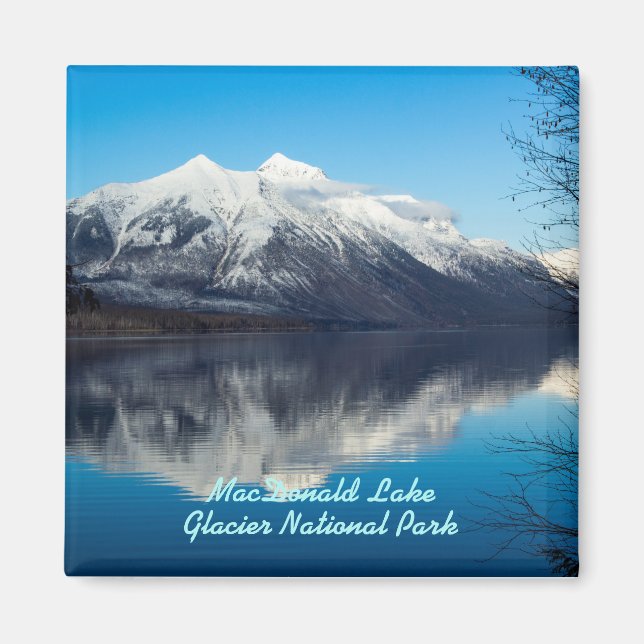 MacDonald Lake Glacier National Park Magnet (Front)