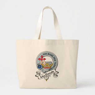 MacDonald of Donald Clan Badge Large Tote Bag
