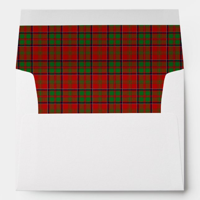 MacDonald Of Glencoe Tartan Wedding Envelopes (Back (Bottom))