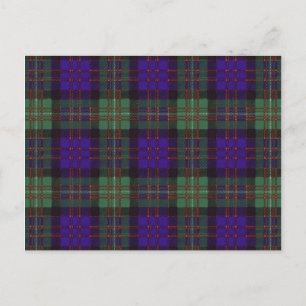 MacDonald of Glengarry Scottish Tartan pattern Postcard
