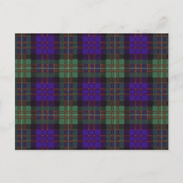 MacDonald of Glengarry Scottish Tartan pattern Postcard (Front)