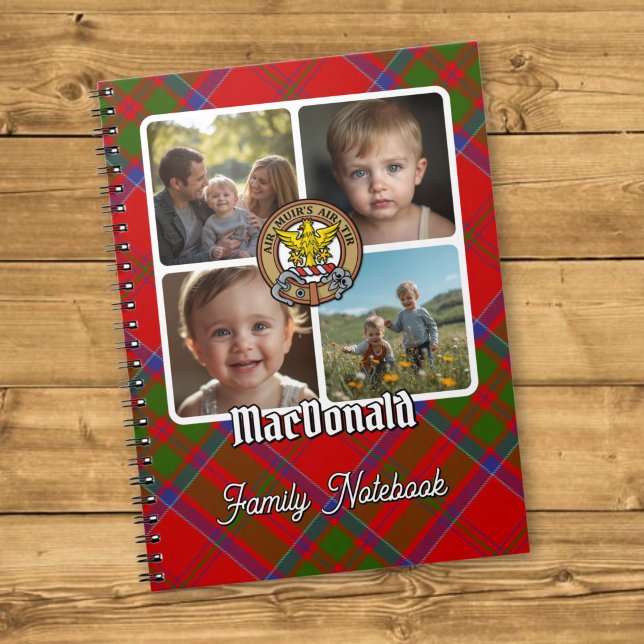 MacDonald of Keppoch Family Photo Collage Notebook (Creator Uploaded)