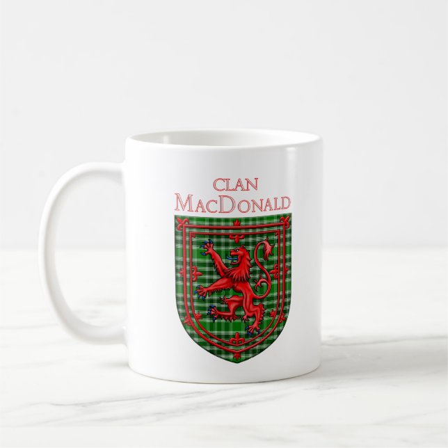 MacDonald of the Isles Ancient Tartan Coffee Mug (Left)