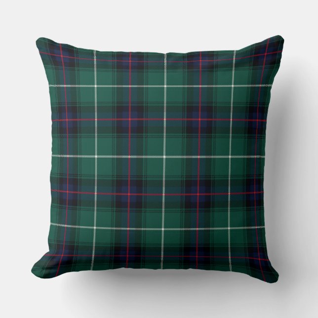 MacDonald of the Isles Tartan Plaid Pattern Cushion (Front)