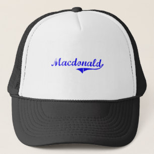 Macdonald Surname Classic Style Trucker Hat
