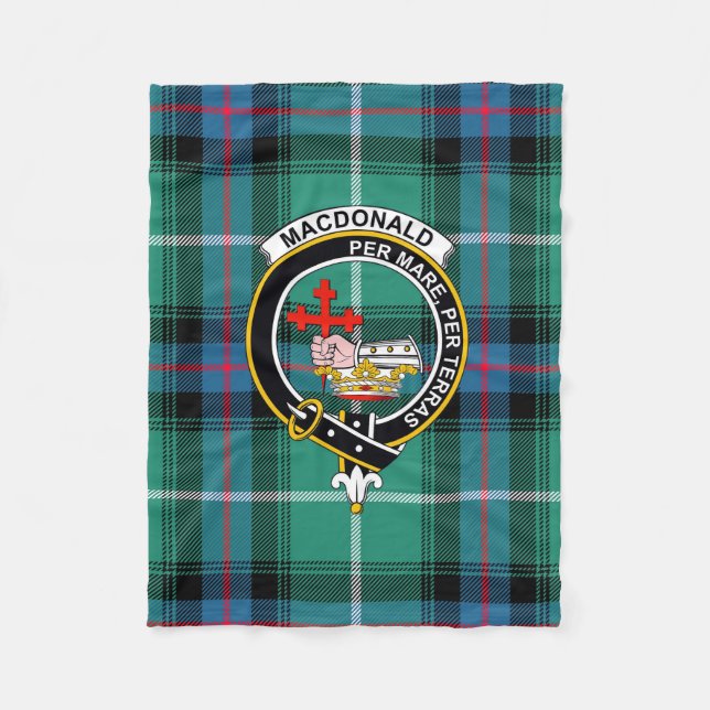 MacDonald Tartan, Badge & Crest Blanket (Front)