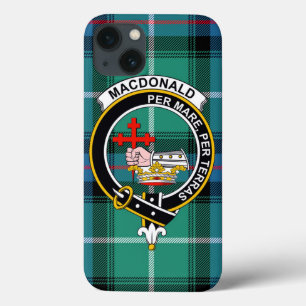 MacDonald Tartan, Badge & Crest Phone Cover