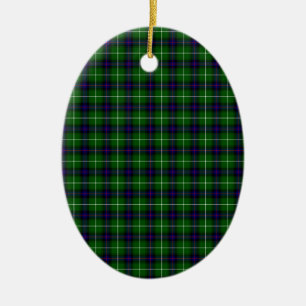 MacDonald Tartan Ceramic Ornament