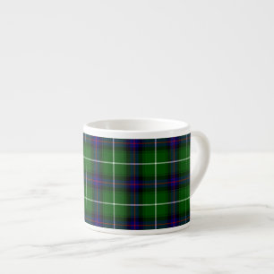 MacDonald tartan green blue plaid Espresso Cup