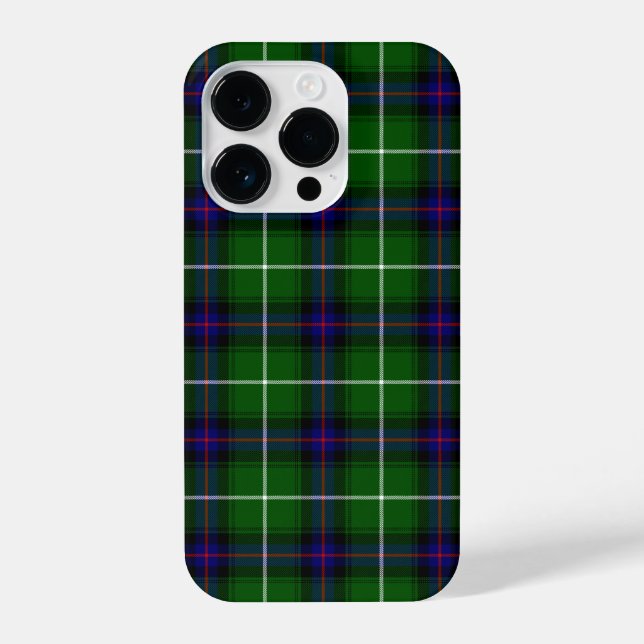 MacDonald tartan green blue plaid iPhone Case (Back)