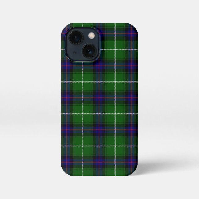 MacDonald tartan green blue plaid iPhone Case (Back)