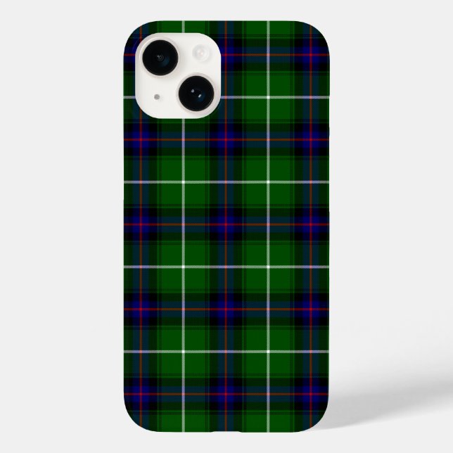 MacDonald tartan green blue plaid iPhone Case-Mate iPhone Case (Back)