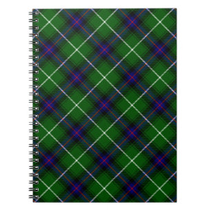 MacDonald tartan green blue plaid Notebook