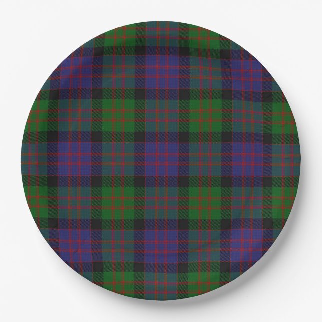 MacDonald Tartan Paper Plate (Front)