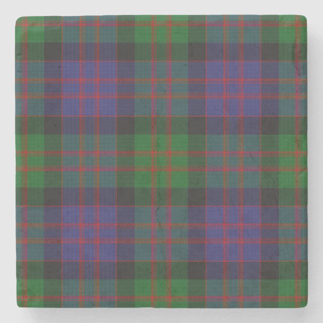 MacDonald Tartan Stone Coaster (Front)