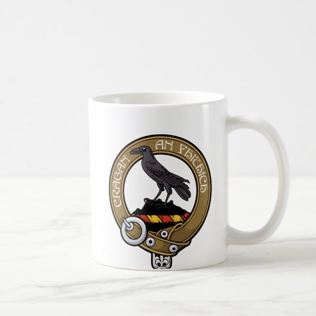 MacDonell Clan Crest Coffee Mug (Right)