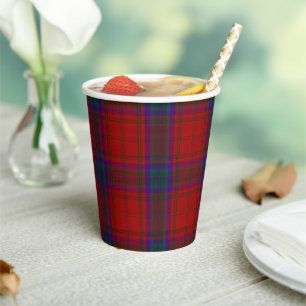 MacDougal Scottish Plaid Pattern Paper Cups