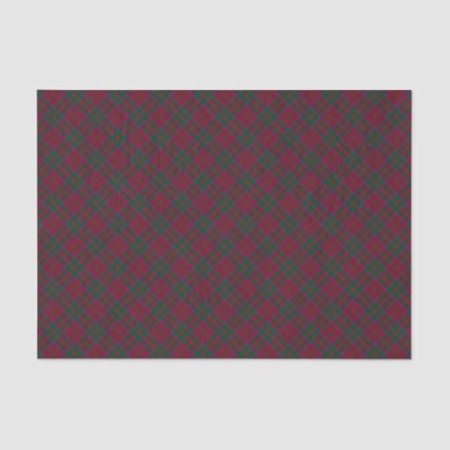 MacDougall Clan Origineux Tartan Plaid Pattern Tissue Paper (Front)