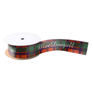 MacDougall clan Plaid Scottish kilt tartan Satin Ribbon
