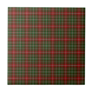 MacDougall Modern Clan Tartan Plaid Pattern Ceramic Tile