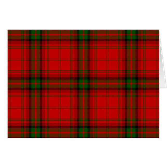 MacDougall tartan red green plaid (Front Horizontal)