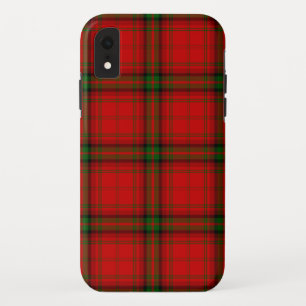 MacDougall tartan red green plaid iPhone XR Case