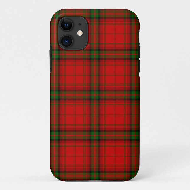 MacDougall tartan red green plaid Case-Mate iPhone Case (Back)