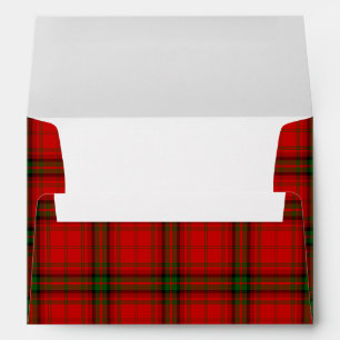 MacDougall tartan red green plaid Envelope