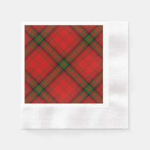MacDougall tartan red green plaid Napkin