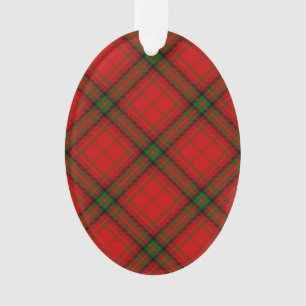 MacDougall tartan red green plaid Ornament