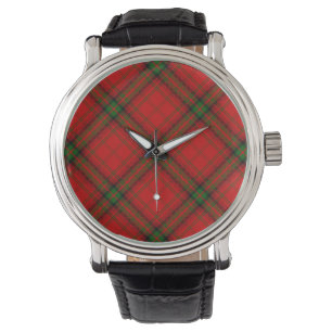 MacDougall tartan red green plaid Watch