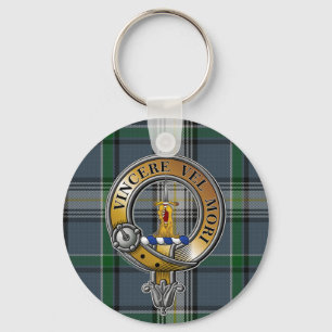 MacDowall Tartan & Badge Key Ring