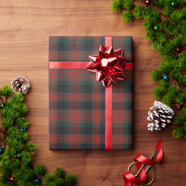 MacDuff Hunting Modern Original Scottish Tartan  Wrapping Paper (Holiday Gift)