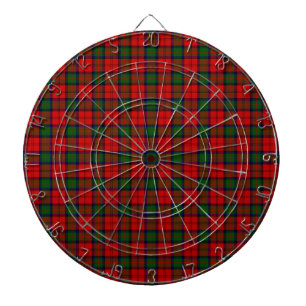 MacDuff tartan red green plaid Dartboard