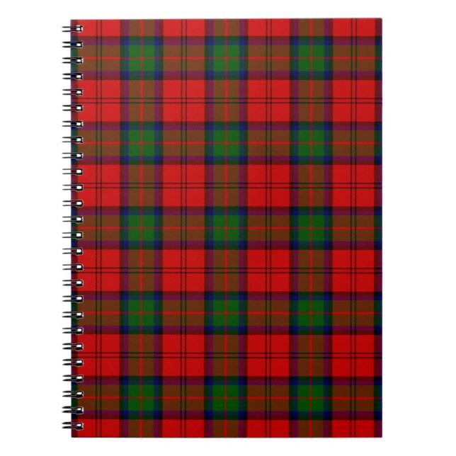 MacDuff tartan red green plaid Notebook (Front)