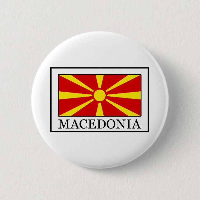 Macedonia 6 Cm Round Badge (Front)