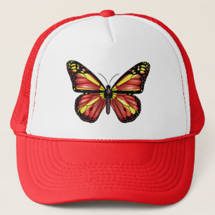 Macedonia butterfly monarch flag trucker hat