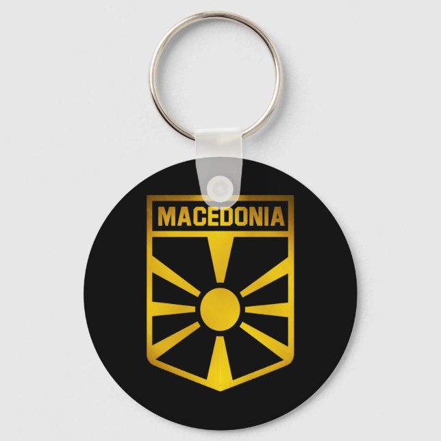 Macedonia Emblem Key Ring (Front)