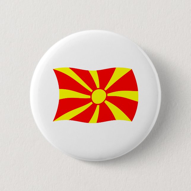 Macedonia Flag Button (Front)