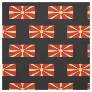 Macedonia Flag Fabric