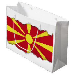 Macedonia Flag Large Gift Bag