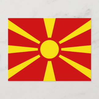 Macedonia Flag Postcard